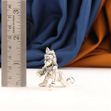 925 Silver 3D Laddu Krishna Idol 42g AI-1067 – P S Jewellery