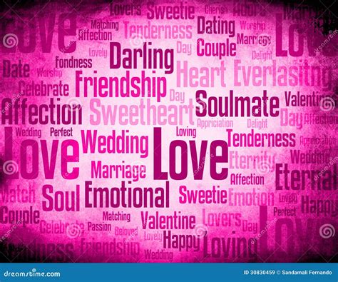 Love word cloud stock illustration. Illustration of affection - 30830459