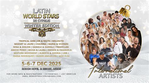 4th Latin World Stars in Cyprus – Winter Edition – EventsHub ...