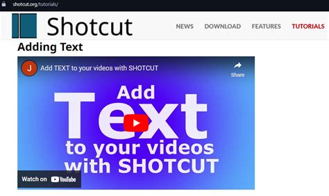 Image result for Shotcut Tutorial Add Text