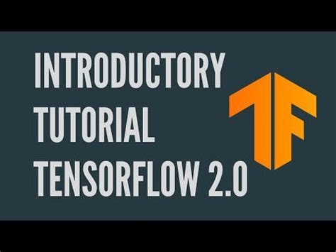 Tensorflow 2 Tutorial 的图像结果