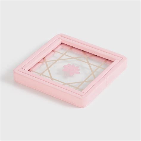 Buy Heritage Renew Pink Printed Glass Coaster - 12x12cm from Home ...