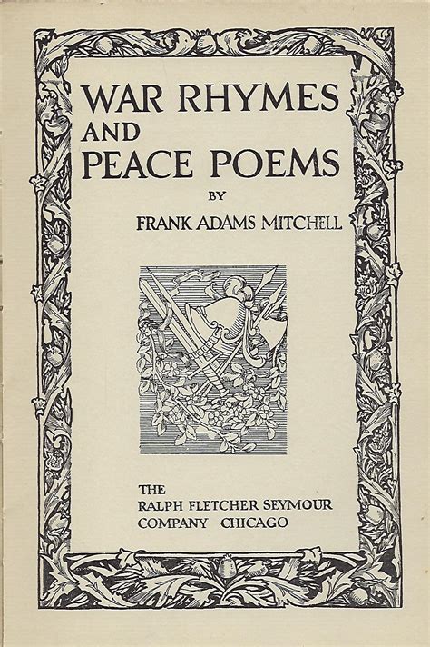 WAR RHYMES AND PEACE POEMS | Frank Adams MITCHELL | First Edition ...