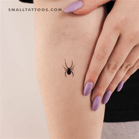 Small Spider Temporary Tattoo (Set of 3) – Small Tattoos