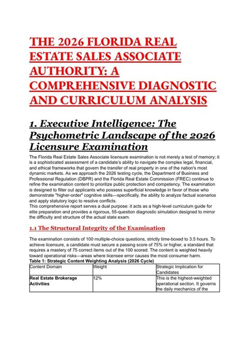 Florida Real Estate Sales Associate Exam Preparation 2026 ...