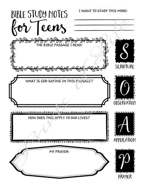 Free Youth Bible Study: Identity Lessons (Printable) - Printable Art ...