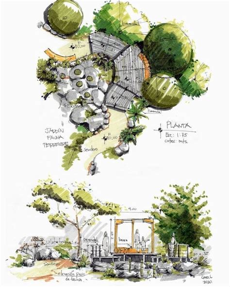Landscape Design Drawing 的图像结果