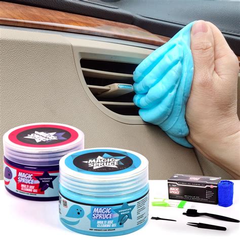 ToysButty Car Cleaning Gel,2 Pack Car Cleaning Putty with 4 Anti ...