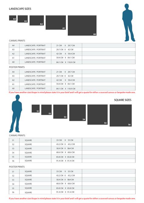 Paper/Canvas/Poster sizes reference – pIXELsHAM
