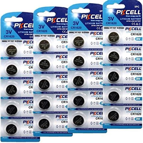 BlueDot Trading CR1620 3V Volt Button Cell Batteries, All Purpose ...