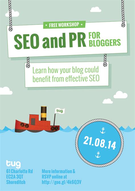 SEO & PR Workshop for Small Businesses and Bloggers | Tug Agency