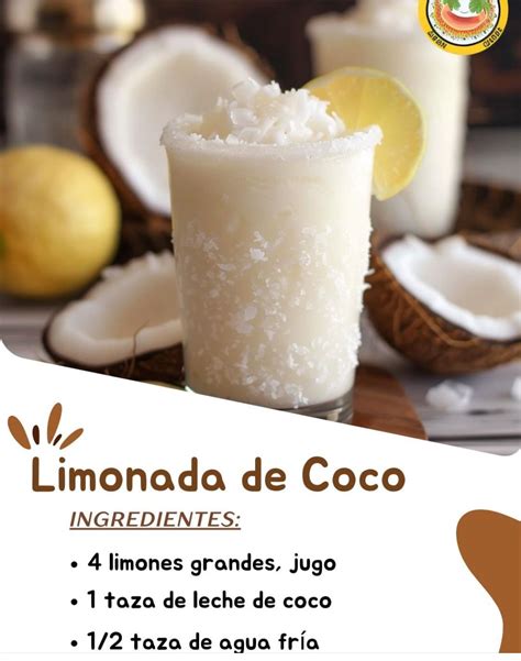 Limonada de coco receta colombiana – Artofit