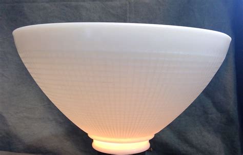 Antique Style White Glass Torchiere Floor Table Lamp Shade | Etsy