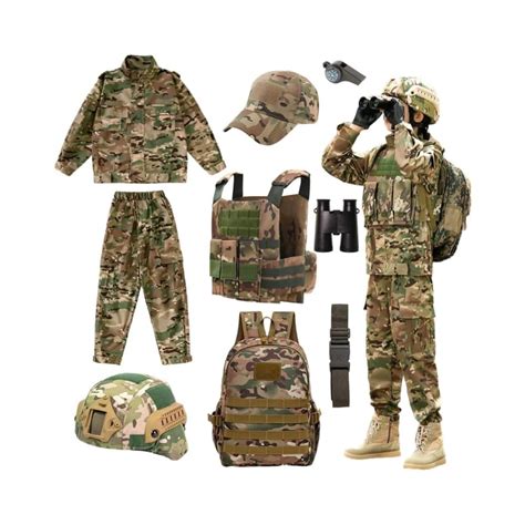 Klocerg Army Costume Boy Soldier Full Set Role India | Ubuy
