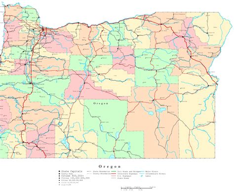 Printable Oregon County Map - Printable Free Templates