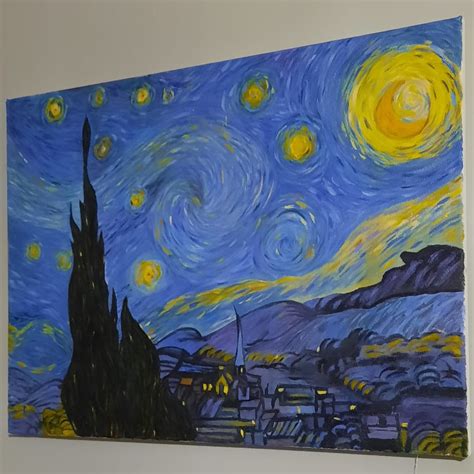 The Starry Night-vincent Van Gogh Hand-painted Oil Painting Reproduction-oil Reproduction ...