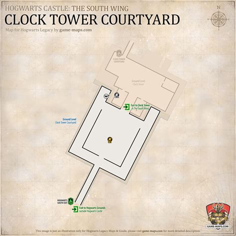 Hogwarts Legacy Map of Hogwarts Castle