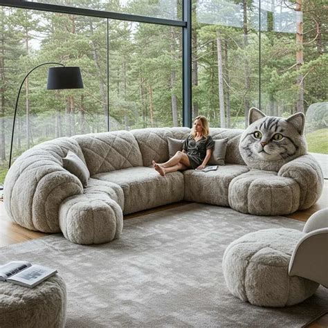 Giant Cat Sofa: Where Feline Fantasy Meets Oversized Comfort