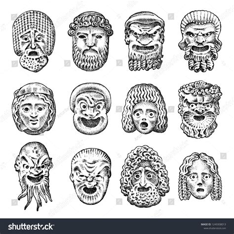 Traditional Greek Theatre Masks at Aaron Macaulay blog
