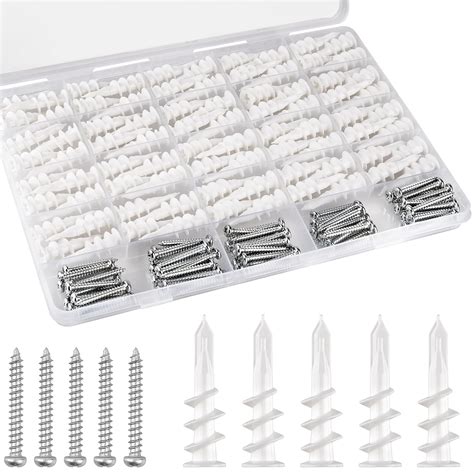 120pcs #8 Self Drilling Drywall Anchors, Premium Wall Anchors, Drywall ...