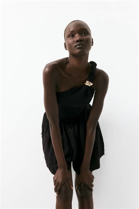 Women's Black One-shoulder top | H&M IN
