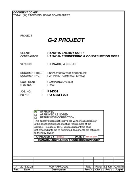 Image result for Inspection and Test Procedure