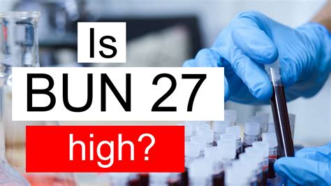 Is BUN 27 high, normal or dangerous? What does Blood urea nitrogen level 27 mean?