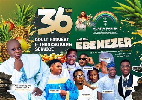 CCC Alafia Parish 36th Annual Adult Harvest, Iwo Road Ibadan, 22 ...