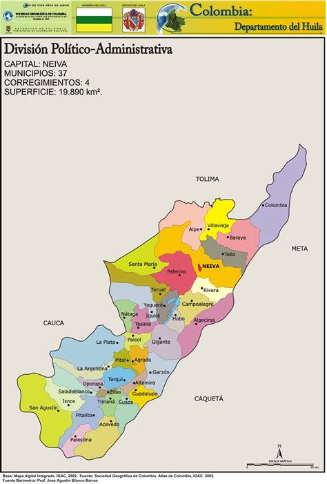 Huila Colombia Map