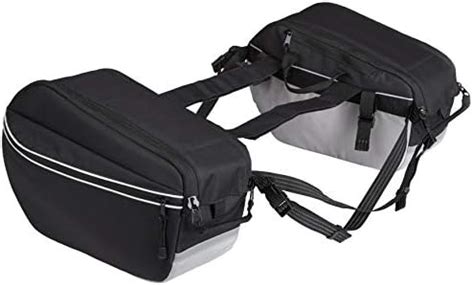 amazon basics Motorcycle Saddle Bags - 60 percent Polyester and 40 ...