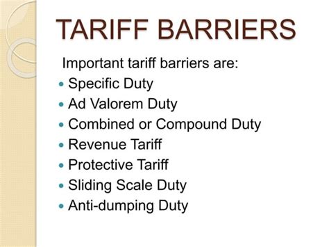Trade Barriers 的图像结果