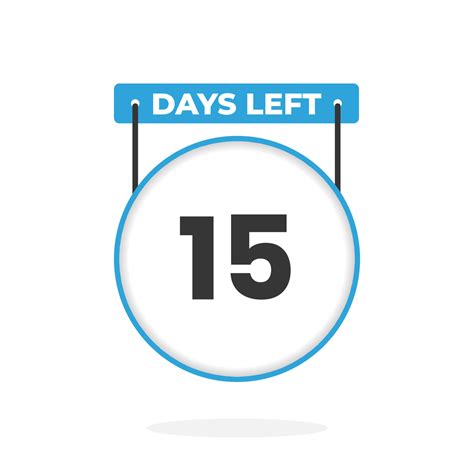 15 Days Left Countdown for sales promotion. 15 days left to go ...