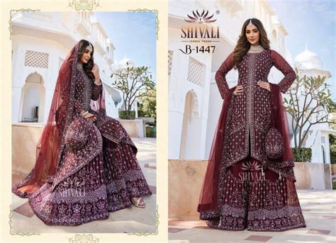 SHIVALI HIT DESIGN 1447 BY SHIVALI BEAUTIFUL STYLISH SHARARA SUITS ...