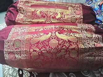 Buy Stylo Culture Polydupion Silk Masand Massand Covers Cylindrical ...