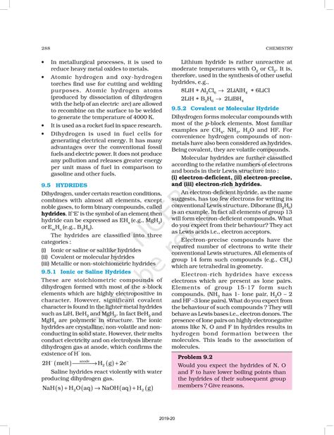 Hydrogen - NCERT Book of Class 11 Chemistry Part II