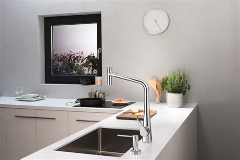 hansgrohe Kitchen mixers: Metris Select M71, Single lever kitchen mixer ...