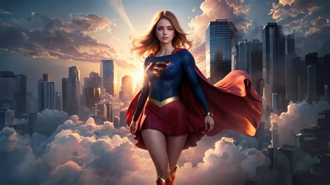 Supergirl AI generated art 5K Wallpaper