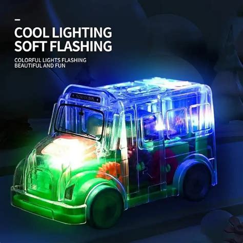 KTRS Enterprise Gear Bus for Kids, Mini School Bus with Tinkling Sound ...