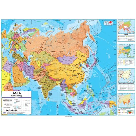 Asia Wall Map 的图像结果