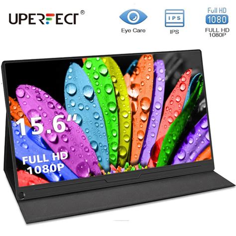 UPERFECT Portable Monitor 15.6" USB Type-C FHD 1080 IPS USB C Display ...