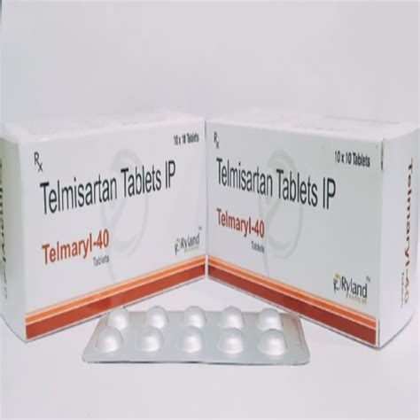 Telmaryl 40 - Telmisartan Tablets IP - Ryland Health Care
