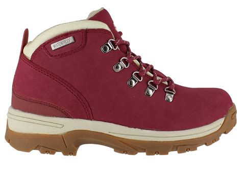 Womens NorthWest WaterProof Leather Lace Up Walking Hiking Boots UK ...