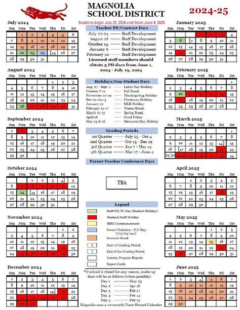 Magnolia Adopts New 12-month 2024-25 Calendar | Magnolia School District
