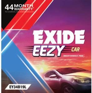 EXIDE EEZY EY34B19L 32 Ah Battery for Car Price in India - Buy EXIDE ...