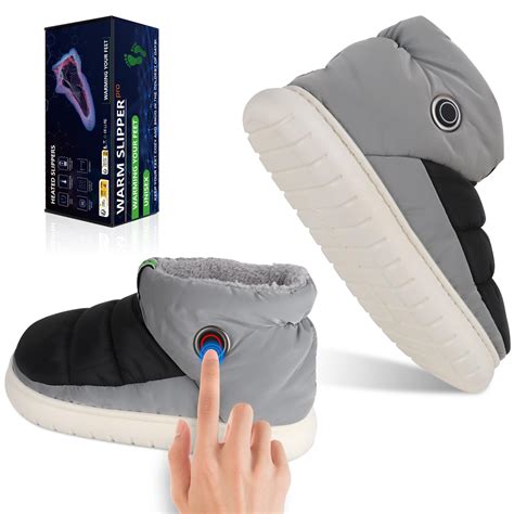 Amazon.com: Gmayoo Heated Slippers, Unisex Rechargeable Electric ...