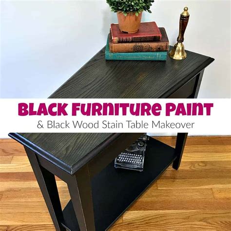 How to Paint a Table with the Best Black Furniture Paint and Stain