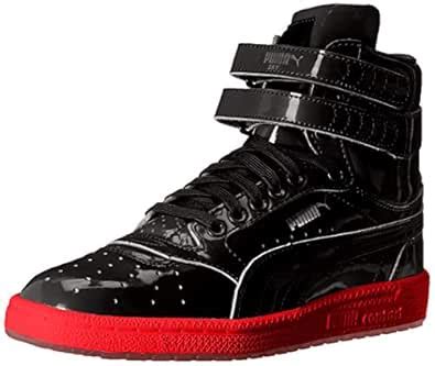 Buy PUMA Kids' Sky II HI Patent JR Sneaker, Puma Black/Puma Silver/High ...