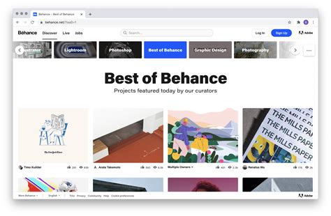 Guide: Discover Creative Work on Behance – Behance Helpcenter