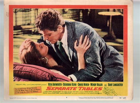 Separate Tables-Rita Hayworth-Burt Lancaster-11x14-Color-Lobby Card ...