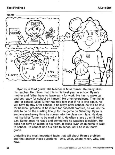 Image result for Problem Solving Activity Worksheets